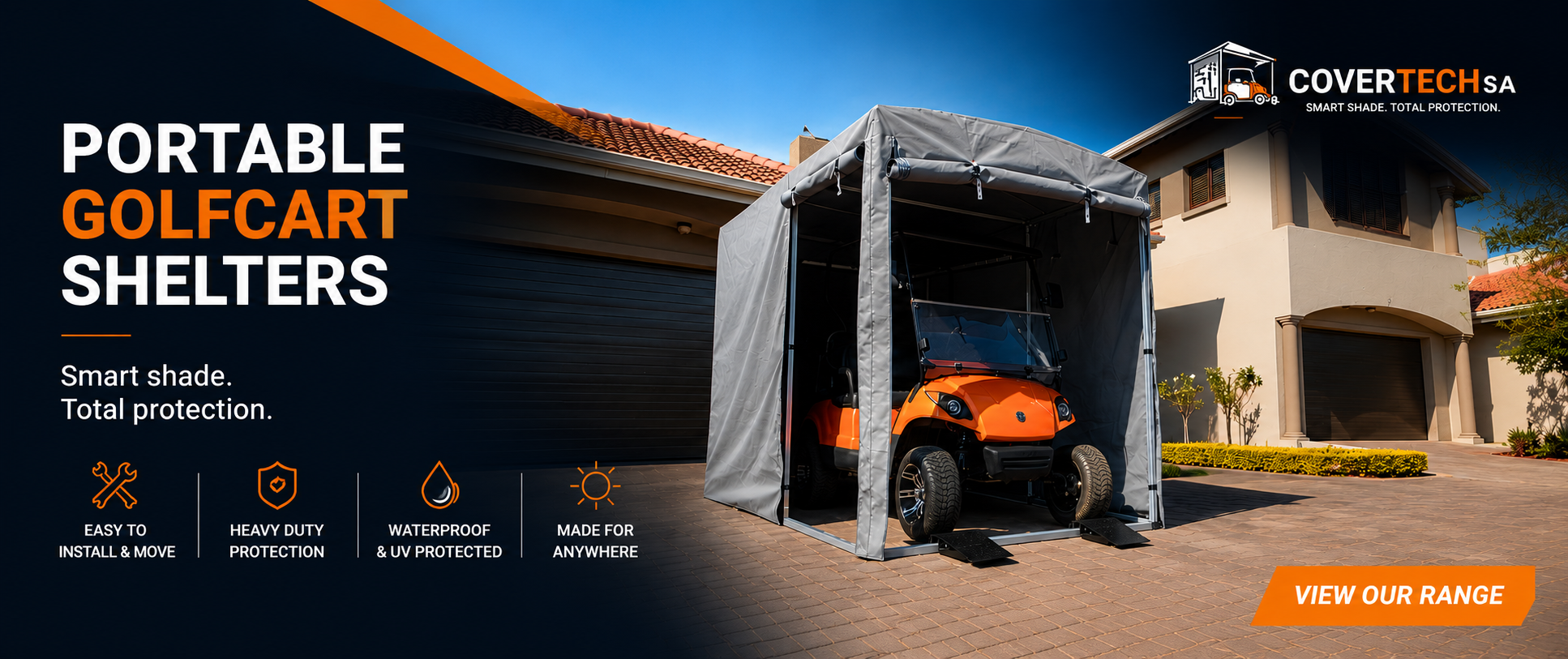 Single Bay Golf Cart Shelter