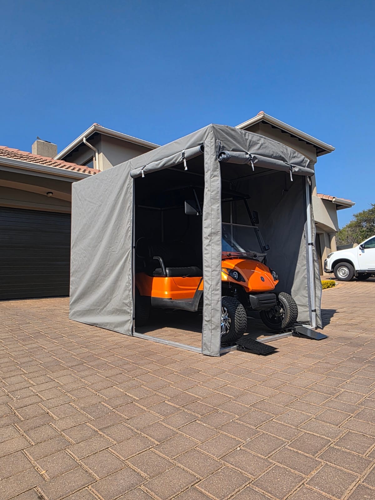 Single Bay Golf Cart Shelter